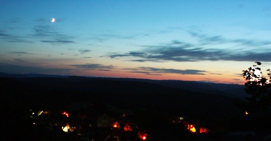 Lever de lune sur Lichtenberg