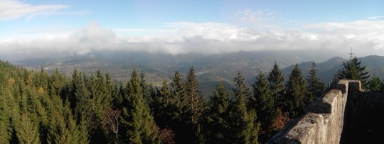 La plaine d'Alsace sous les nuages